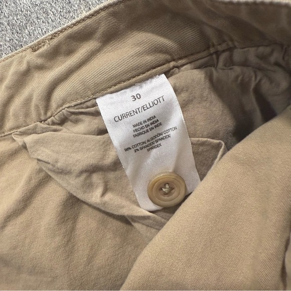 Current/Elliott The Painter Wide Leg Jeans in Khaki 30 - Picture 5 of 6